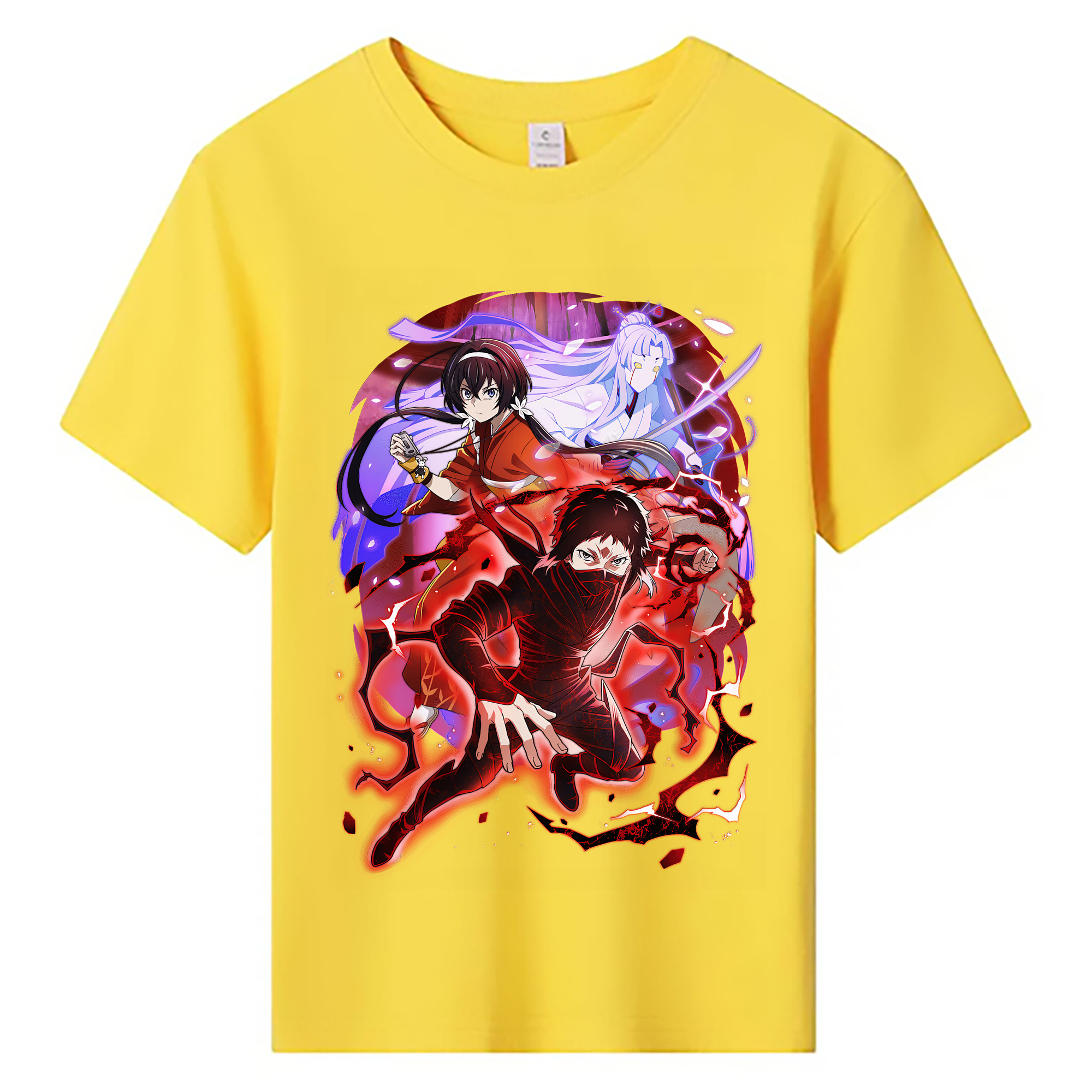 （画像用） 文豪ストレイドッグス Bungo Stray Dogs 綿100％キッズTシャツ（フロントプリント）