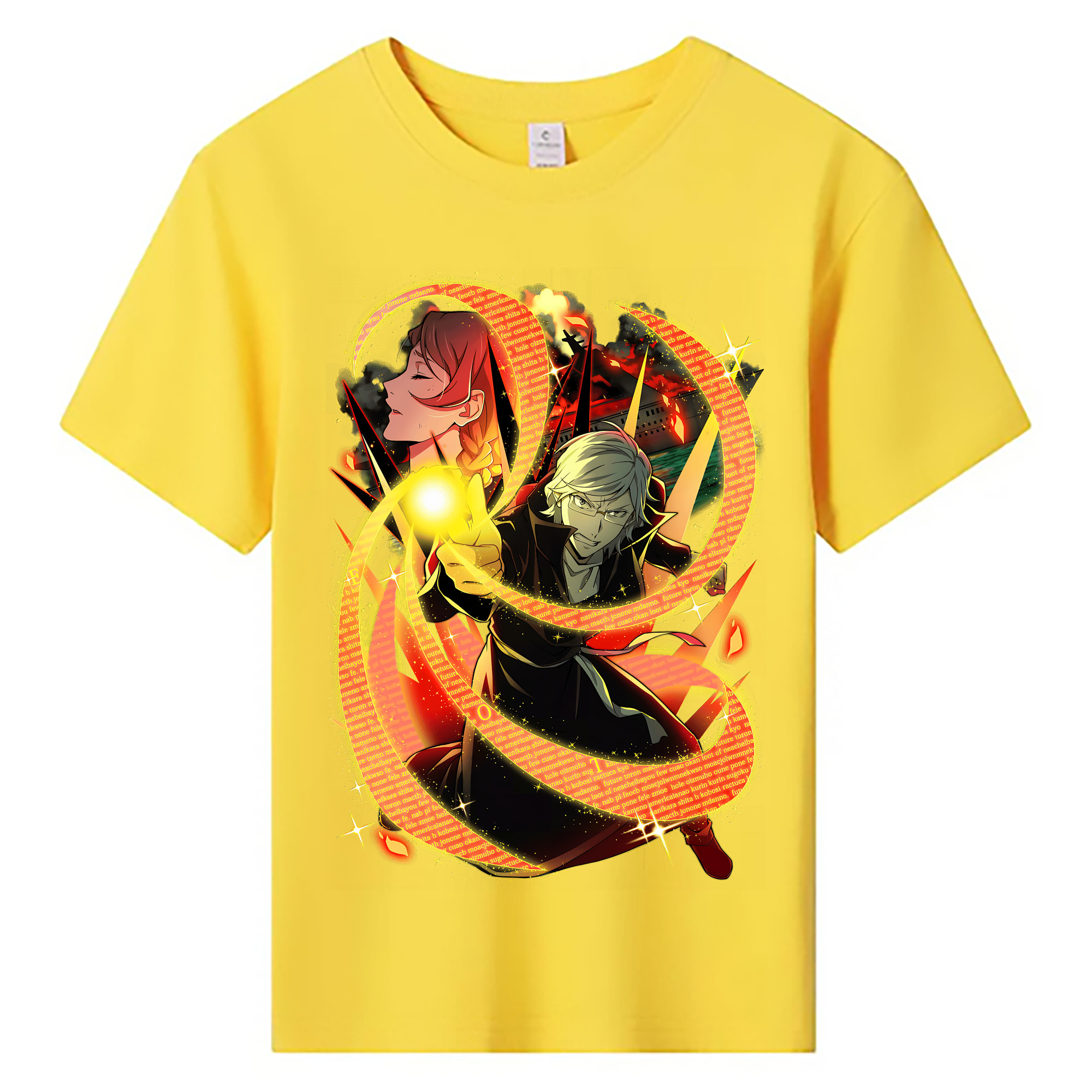 （画像用） 文豪ストレイドッグス Bungo Stray Dogs 綿100％キッズTシャツ（フロントプリント）