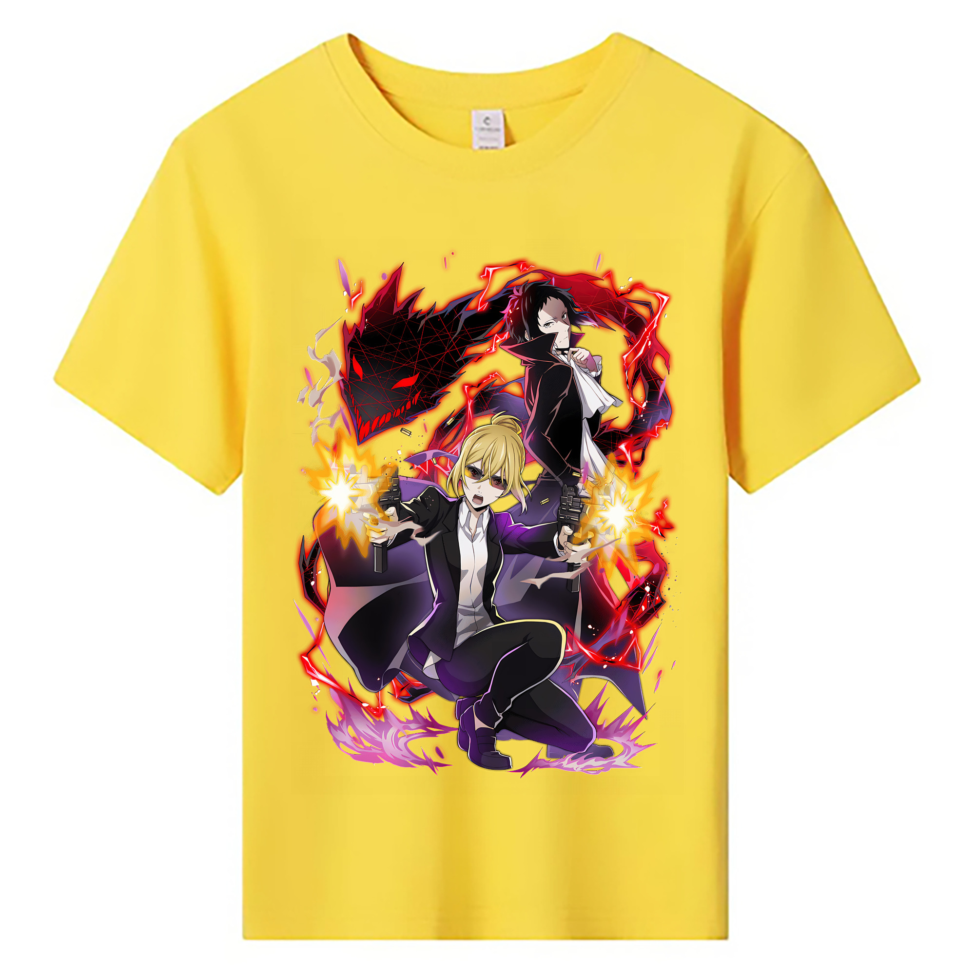 （画像用） 文豪ストレイドッグス Bungo Stray Dogs 綿100％キッズTシャツ（フロントプリント）
