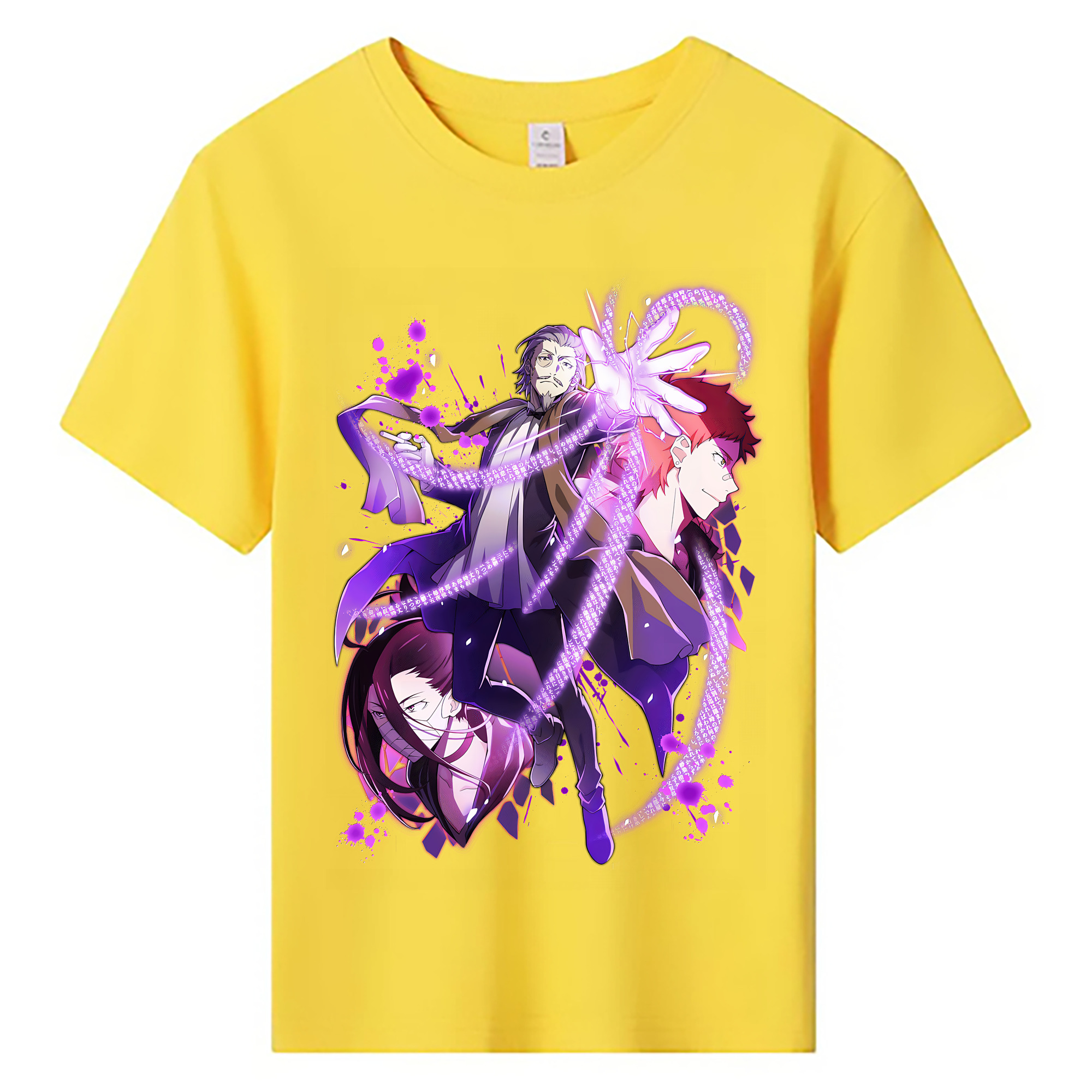 （画像用） 文豪ストレイドッグス Bungo Stray Dogs 綿100％キッズTシャツ（フロントプリント）