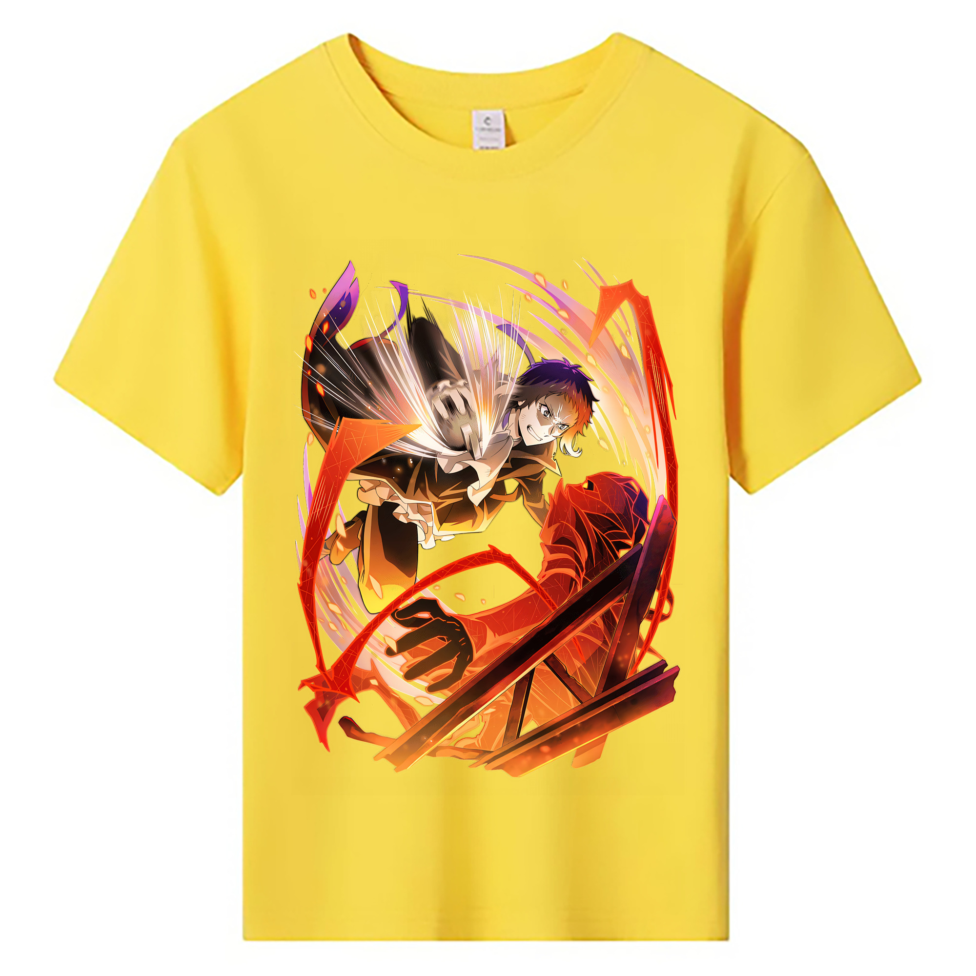 （画像用） 文豪ストレイドッグス Bungo Stray Dogs 綿100％キッズTシャツ（フロントプリント）