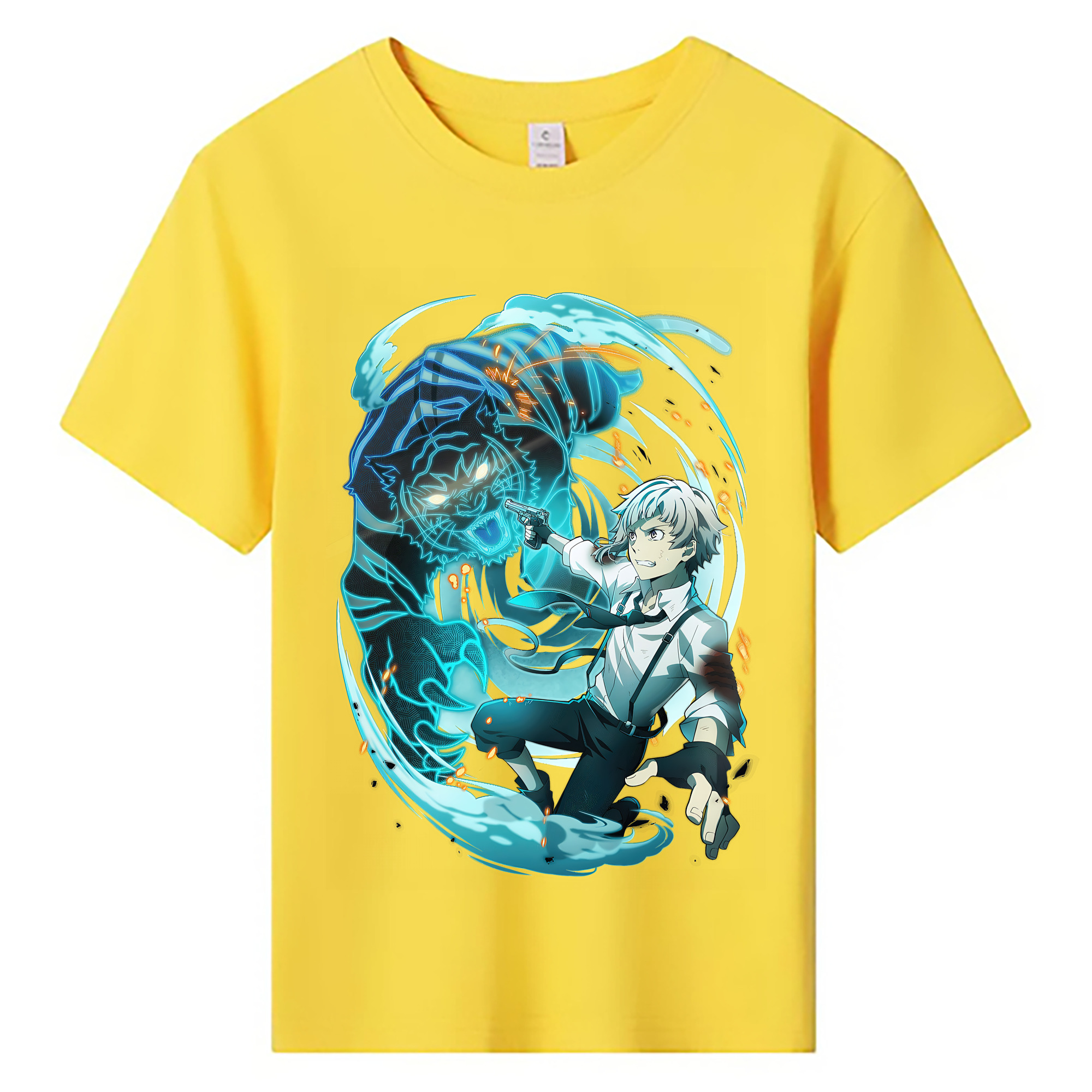 （画像用） 文豪ストレイドッグス Bungo Stray Dogs 綿100％キッズTシャツ（フロントプリント）