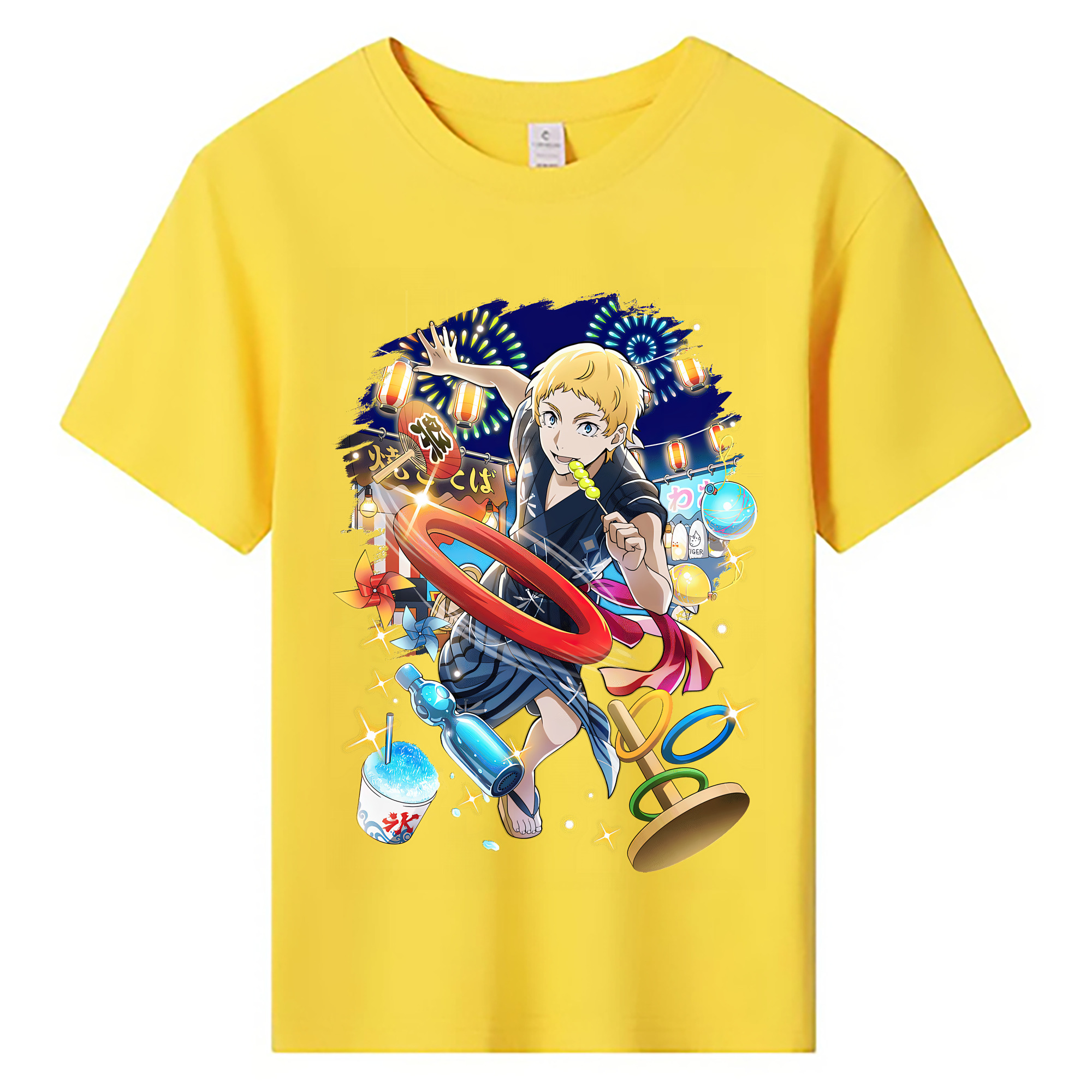（画像用） 文豪ストレイドッグス Bungo Stray Dogs 綿100％キッズTシャツ（フロントプリント）