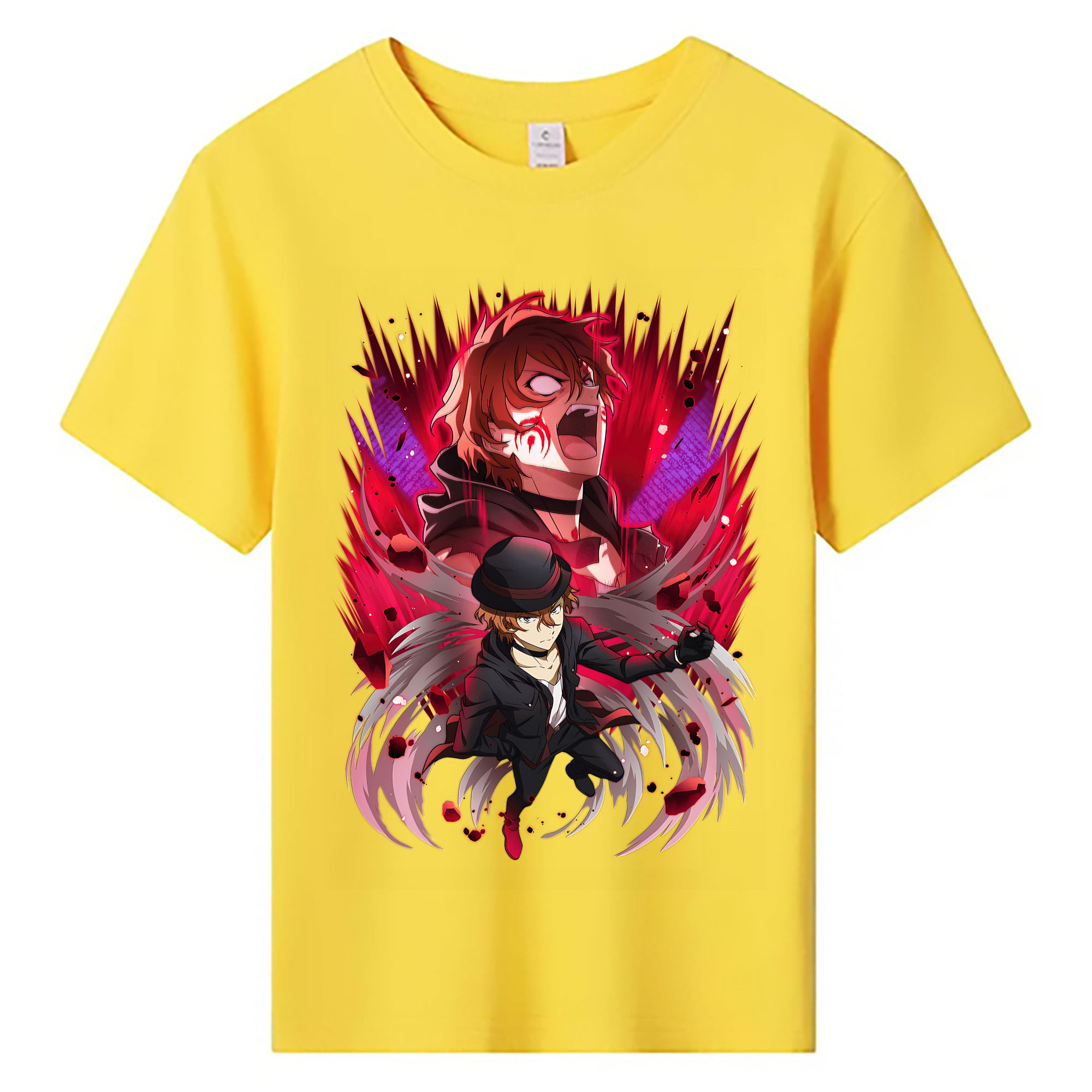 （画像用） 文豪ストレイドッグス Bungo Stray Dogs 綿100％キッズTシャツ（フロントプリント）