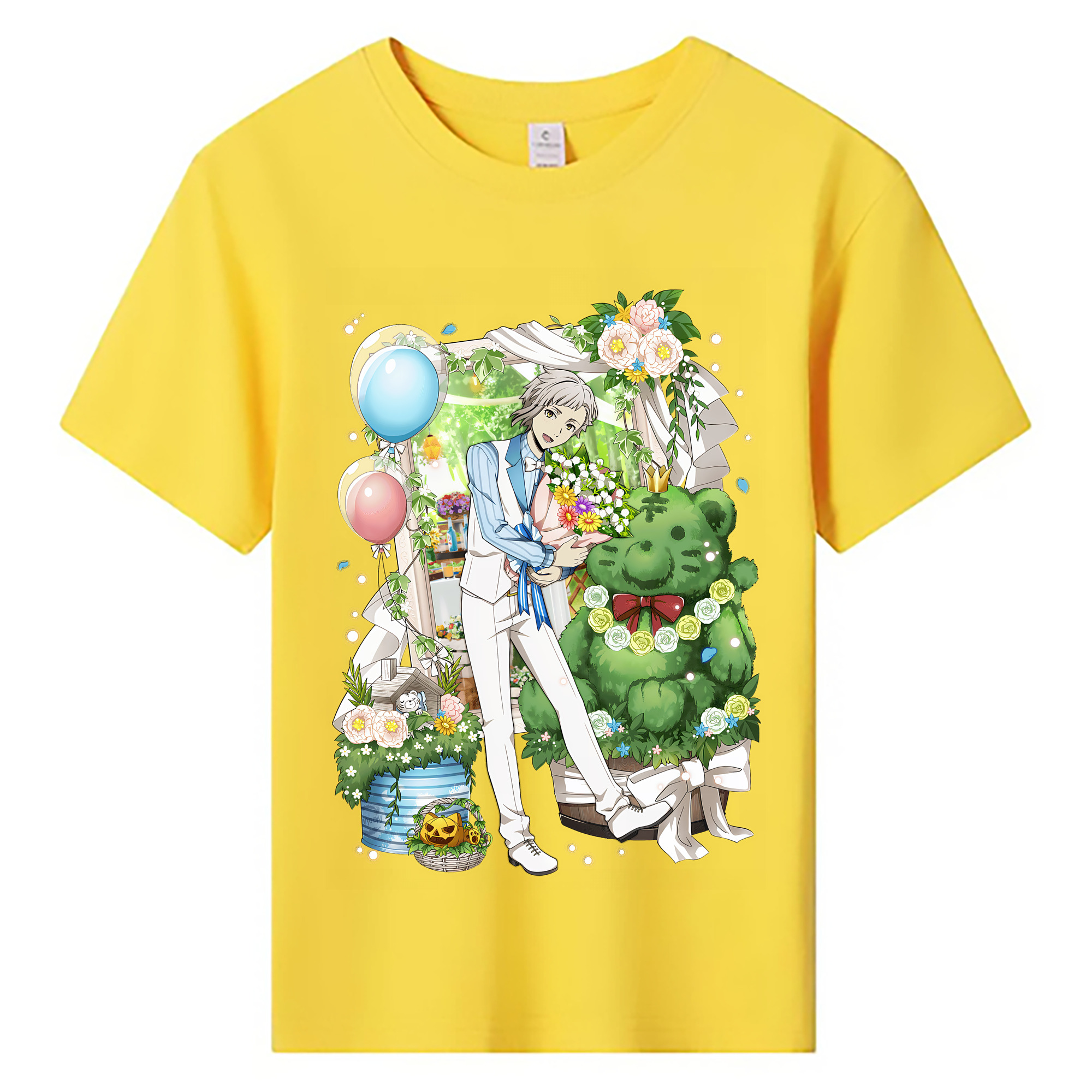 （画像用） 文豪ストレイドッグス Bungo Stray Dogs 綿100％キッズTシャツ（フロントプリント）