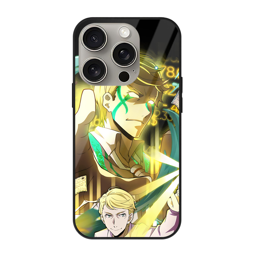 （画像用） 文豪ストレイドッグス Bungo Stray Dogs 【iPhone15Pro対応】スマホケース 耐衝撃＆黄変防止 背面ガラス