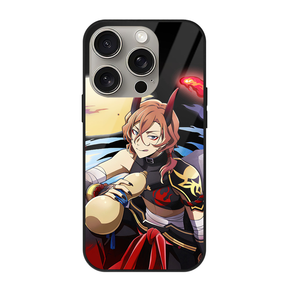 （画像用） 文豪ストレイドッグス Bungo Stray Dogs 【iPhone15Pro対応】スマホケース 耐衝撃＆黄変防止 背面ガラス