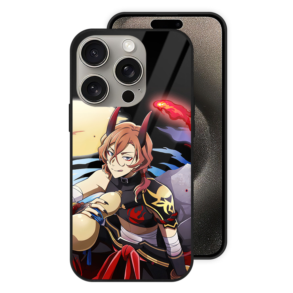 （画像用） 文豪ストレイドッグス Bungo Stray Dogs 【iPhone15Pro対応】スマホケース 耐衝撃＆黄変防止 背面ガラス