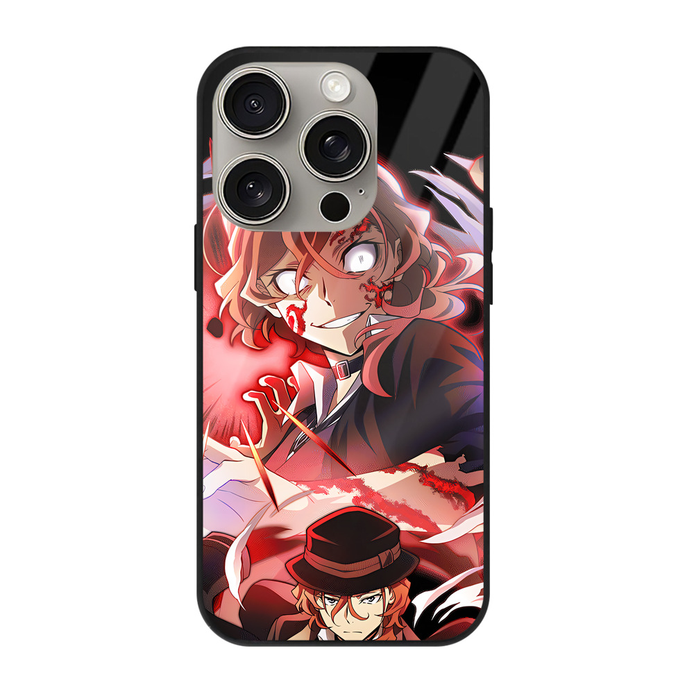 （画像用） 文豪ストレイドッグス Bungo Stray Dogs 【iPhone15Pro対応】スマホケース 耐衝撃＆黄変防止 背面ガラス