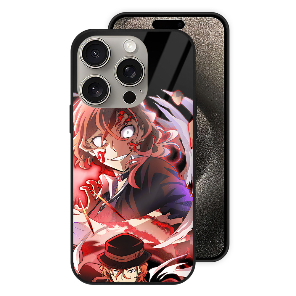 （画像用） 文豪ストレイドッグス Bungo Stray Dogs 【iPhone15Pro対応】スマホケース 耐衝撃＆黄変防止 背面ガラス