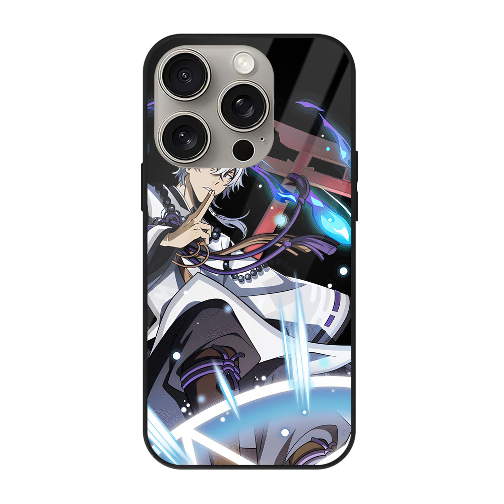 （画像用） 文豪ストレイドッグス Bungo Stray Dogs 【iPhone15Pro対応】スマホケース 耐衝撃＆黄変防止 背面ガラス