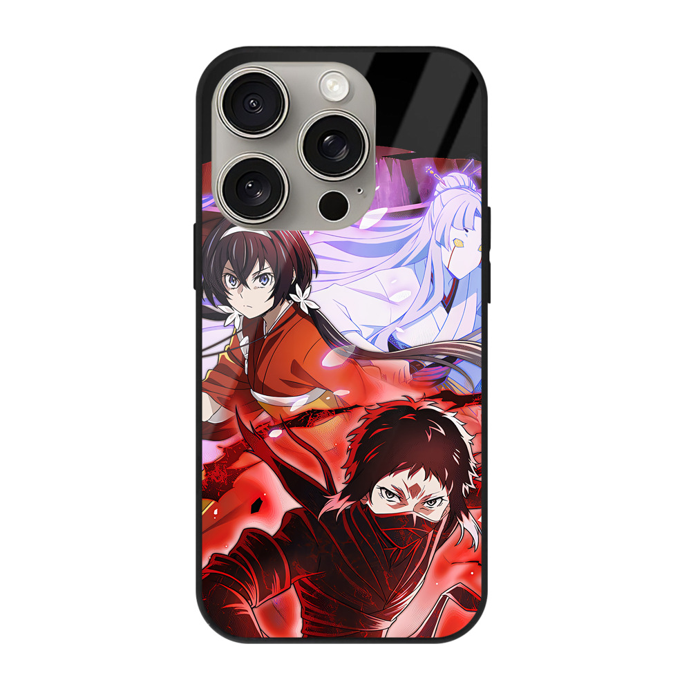 （画像用） 文豪ストレイドッグス Bungo Stray Dogs 【iPhone15Pro対応】スマホケース 耐衝撃＆黄変防止 背面ガラス