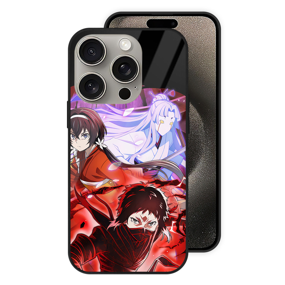 （画像用） 文豪ストレイドッグス Bungo Stray Dogs 【iPhone15Pro対応】スマホケース 耐衝撃＆黄変防止 背面ガラス