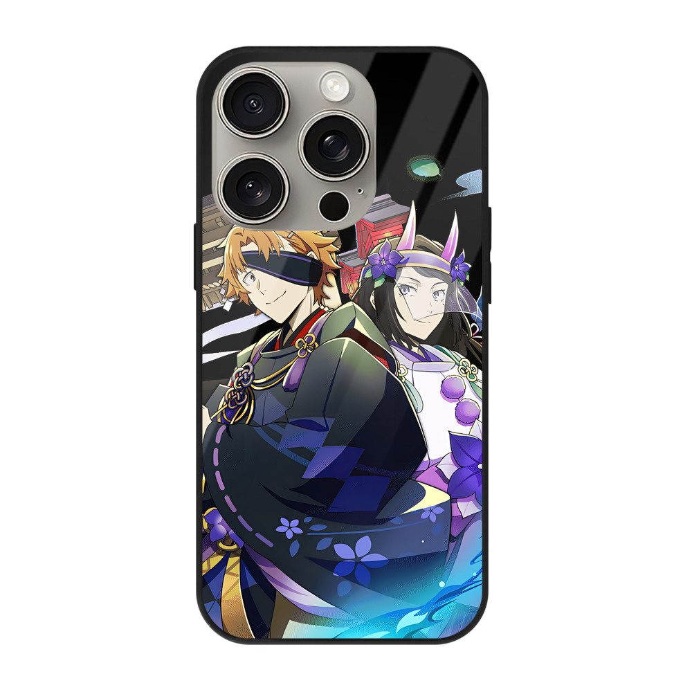 （画像用） 文豪ストレイドッグス Bungo Stray Dogs 【iPhone15Pro対応】スマホケース 耐衝撃＆黄変防止 背面ガラス