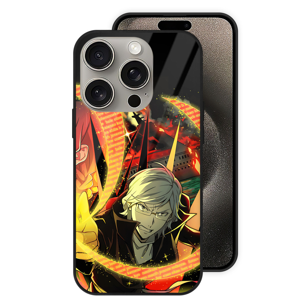 （画像用） 文豪ストレイドッグス Bungo Stray Dogs 【iPhone15Pro対応】スマホケース 耐衝撃＆黄変防止 背面ガラス