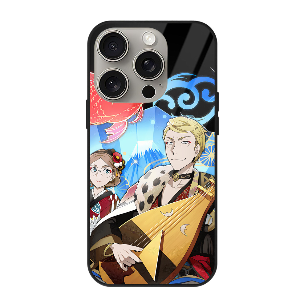 （画像用） 文豪ストレイドッグス Bungo Stray Dogs 【iPhone15Pro対応】スマホケース 耐衝撃＆黄変防止 背面ガラス