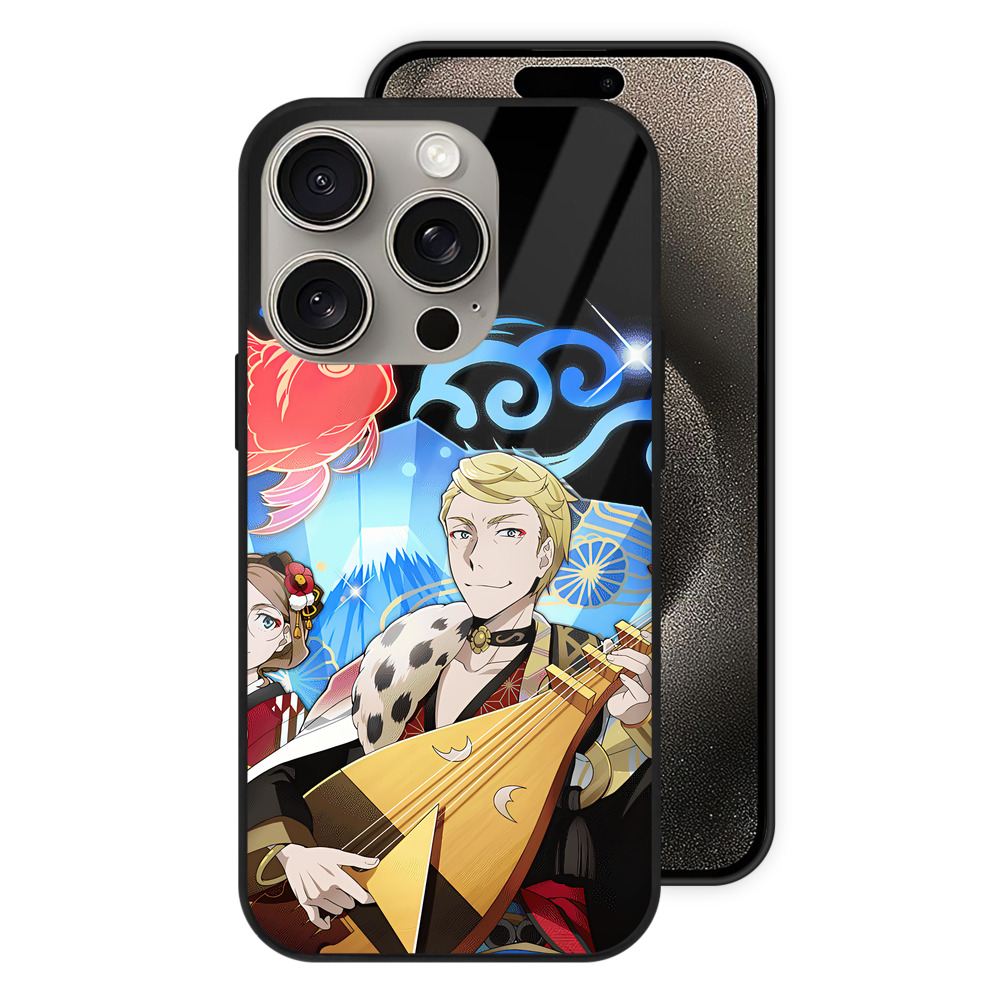 （画像用） 文豪ストレイドッグス Bungo Stray Dogs 【iPhone15Pro対応】スマホケース 耐衝撃＆黄変防止 背面ガラス