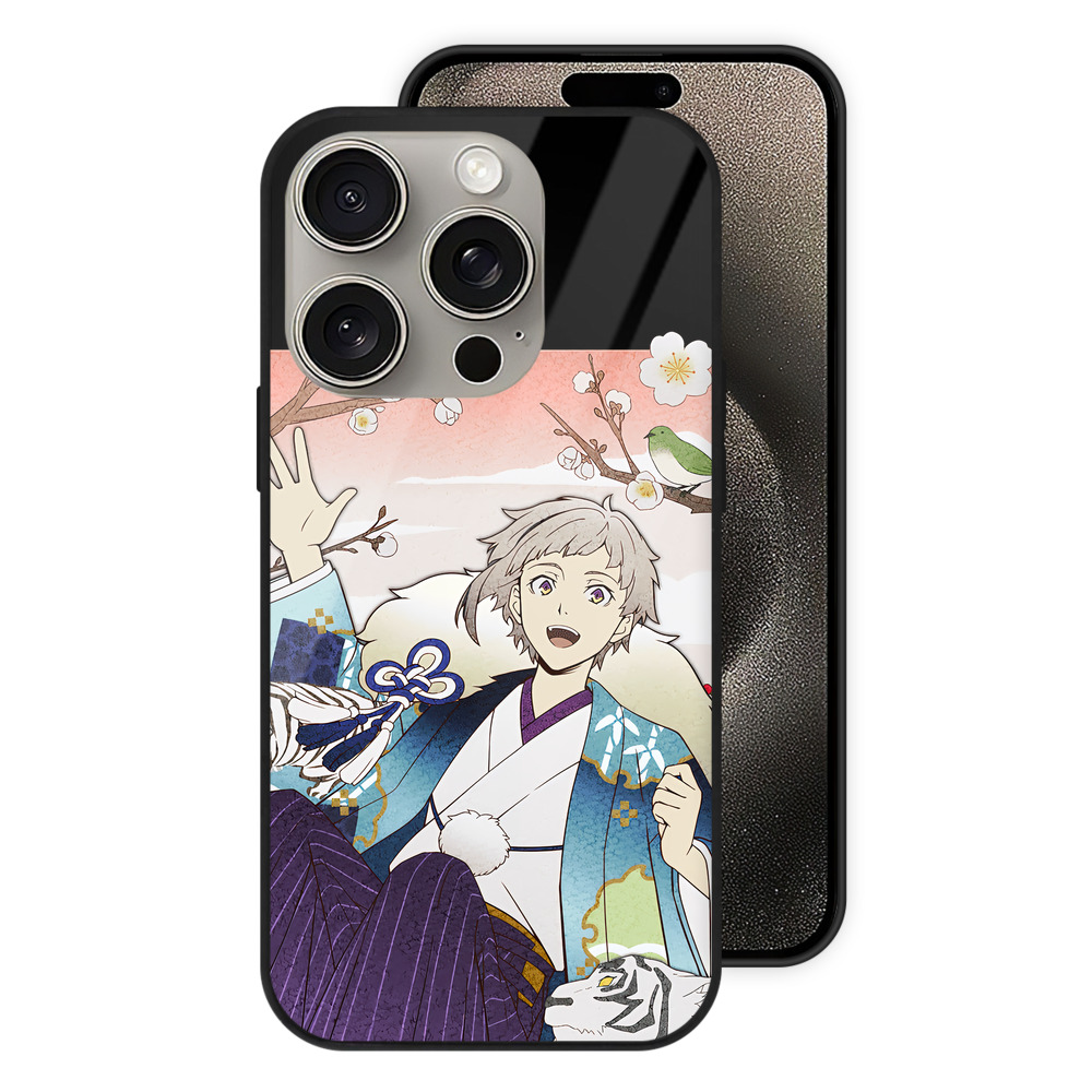 （画像用） 文豪ストレイドッグス Bungo Stray Dogs 【iPhone15Pro対応】スマホケース 耐衝撃＆黄変防止 背面ガラス