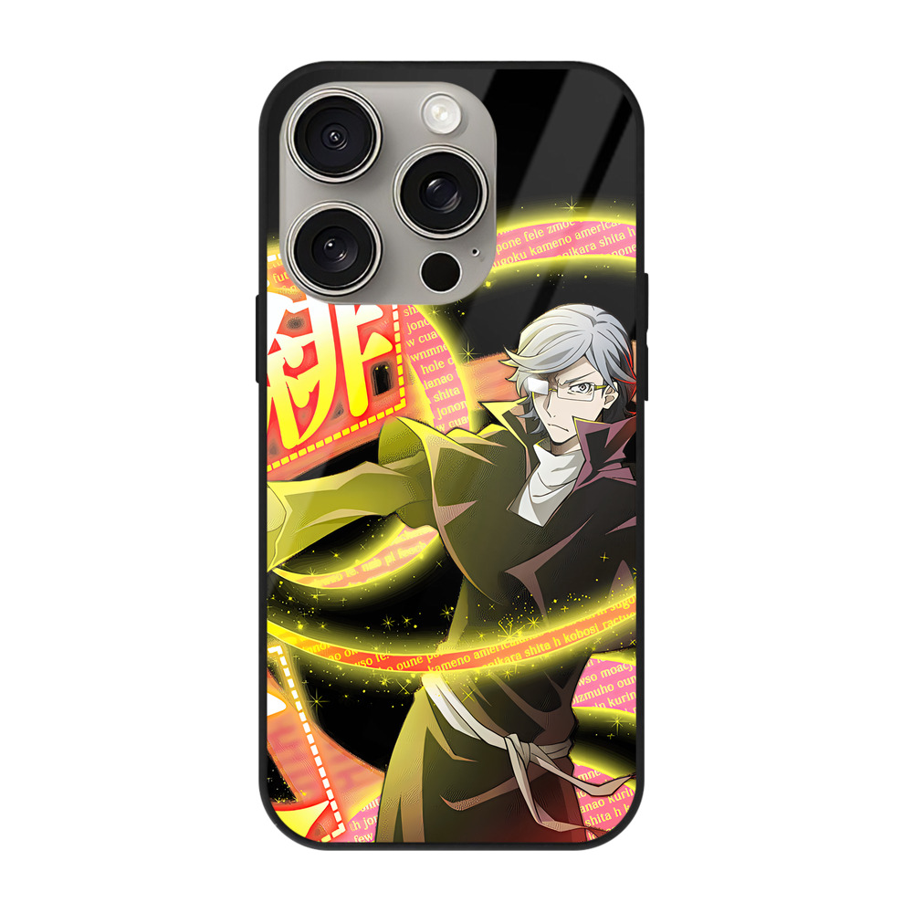 （画像用） 文豪ストレイドッグス Bungo Stray Dogs 【iPhone15Pro対応】スマホケース 耐衝撃＆黄変防止 背面ガラス