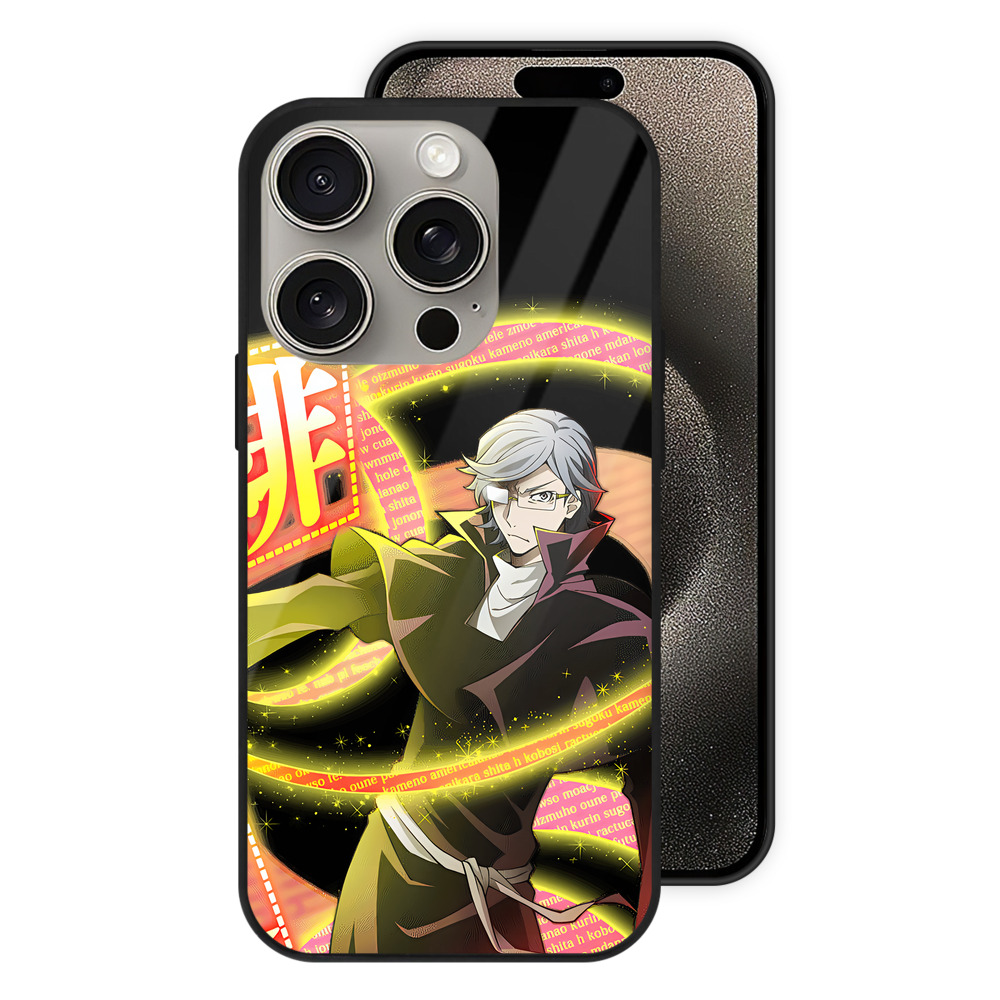 （画像用） 文豪ストレイドッグス Bungo Stray Dogs 【iPhone15Pro対応】スマホケース 耐衝撃＆黄変防止 背面ガラス