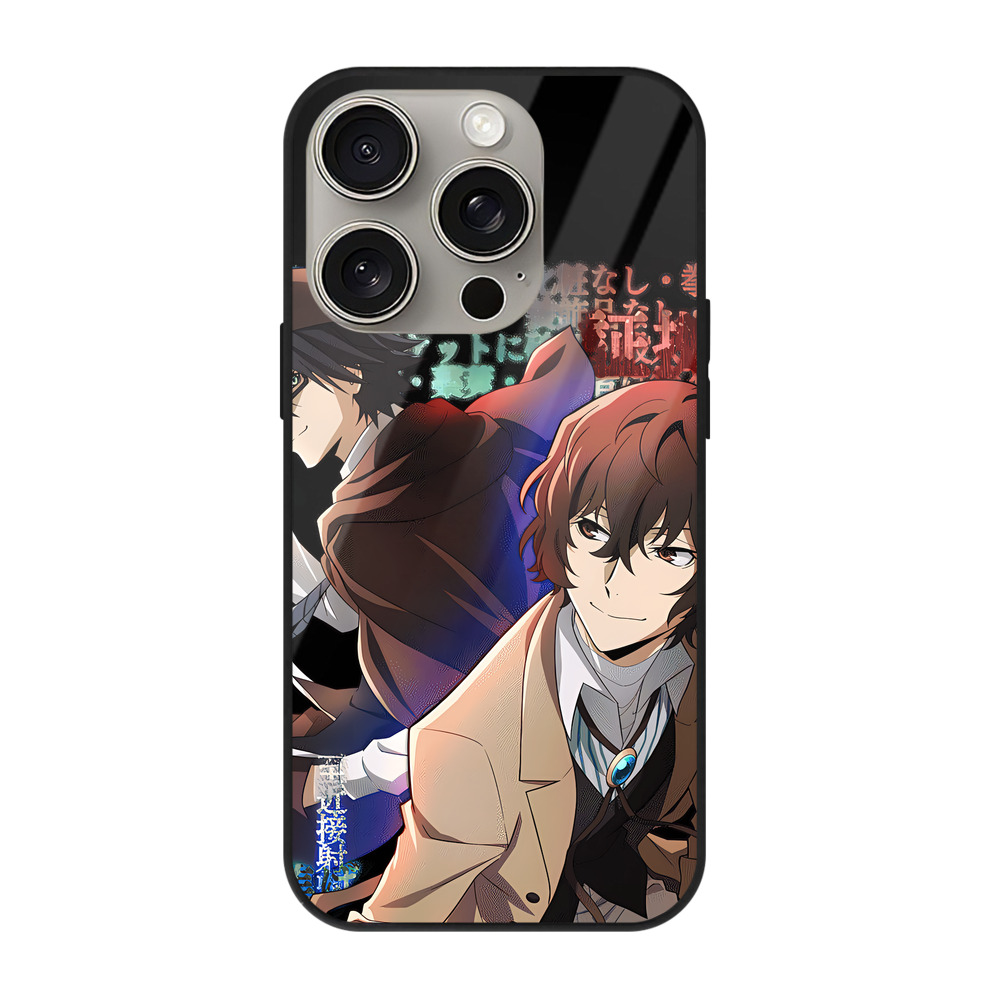 （画像用） 文豪ストレイドッグス Bungo Stray Dogs 【iPhone15Pro対応】スマホケース 耐衝撃＆黄変防止 背面ガラス