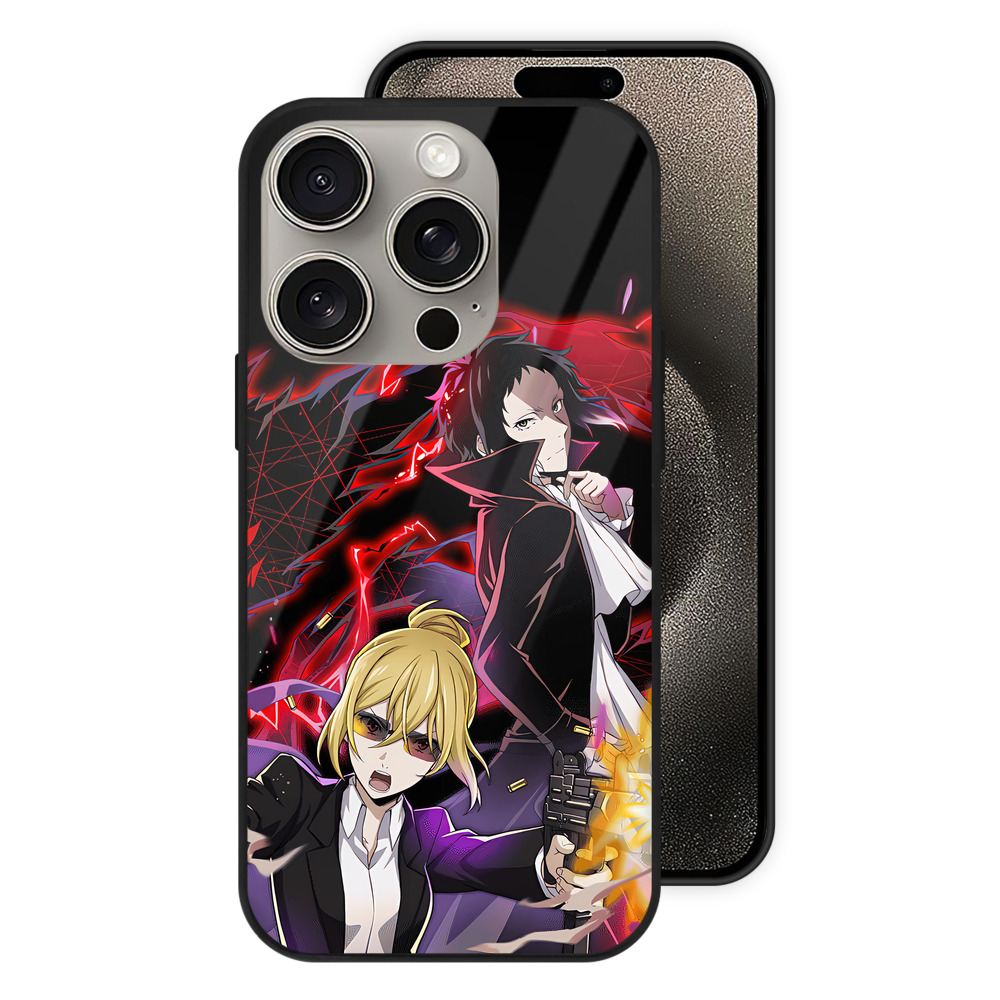（画像用） 文豪ストレイドッグス Bungo Stray Dogs 【iPhone15Pro対応】スマホケース 耐衝撃＆黄変防止 背面ガラス