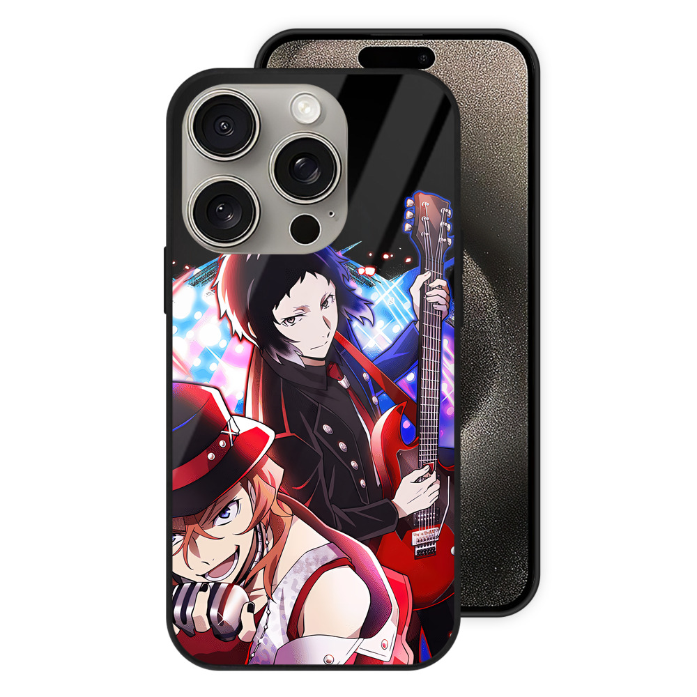 （画像用） 文豪ストレイドッグス Bungo Stray Dogs 【iPhone15Pro対応】スマホケース 耐衝撃＆黄変防止 背面ガラス
