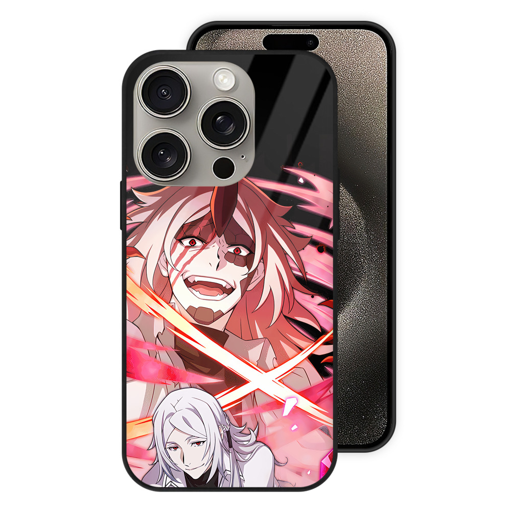 （画像用） 文豪ストレイドッグス Bungo Stray Dogs 【iPhone15Pro対応】スマホケース 耐衝撃＆黄変防止 背面ガラス