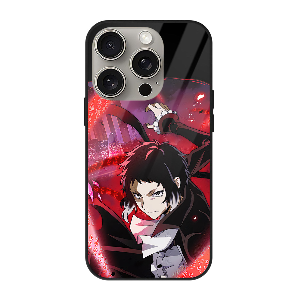 （画像用） 文豪ストレイドッグス Bungo Stray Dogs 【iPhone15Pro対応】スマホケース 耐衝撃＆黄変防止 背面ガラス