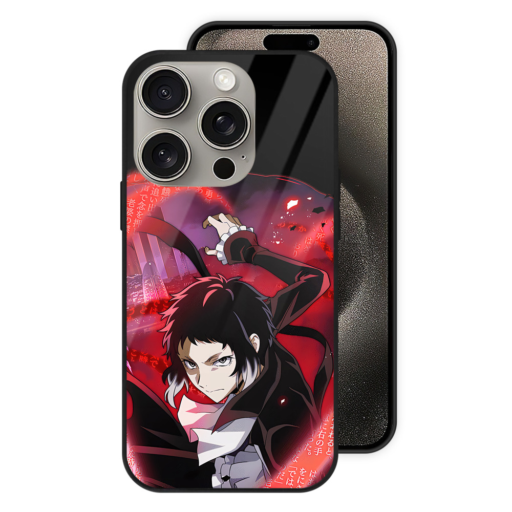 （画像用） 文豪ストレイドッグス Bungo Stray Dogs 【iPhone15Pro対応】スマホケース 耐衝撃＆黄変防止 背面ガラス