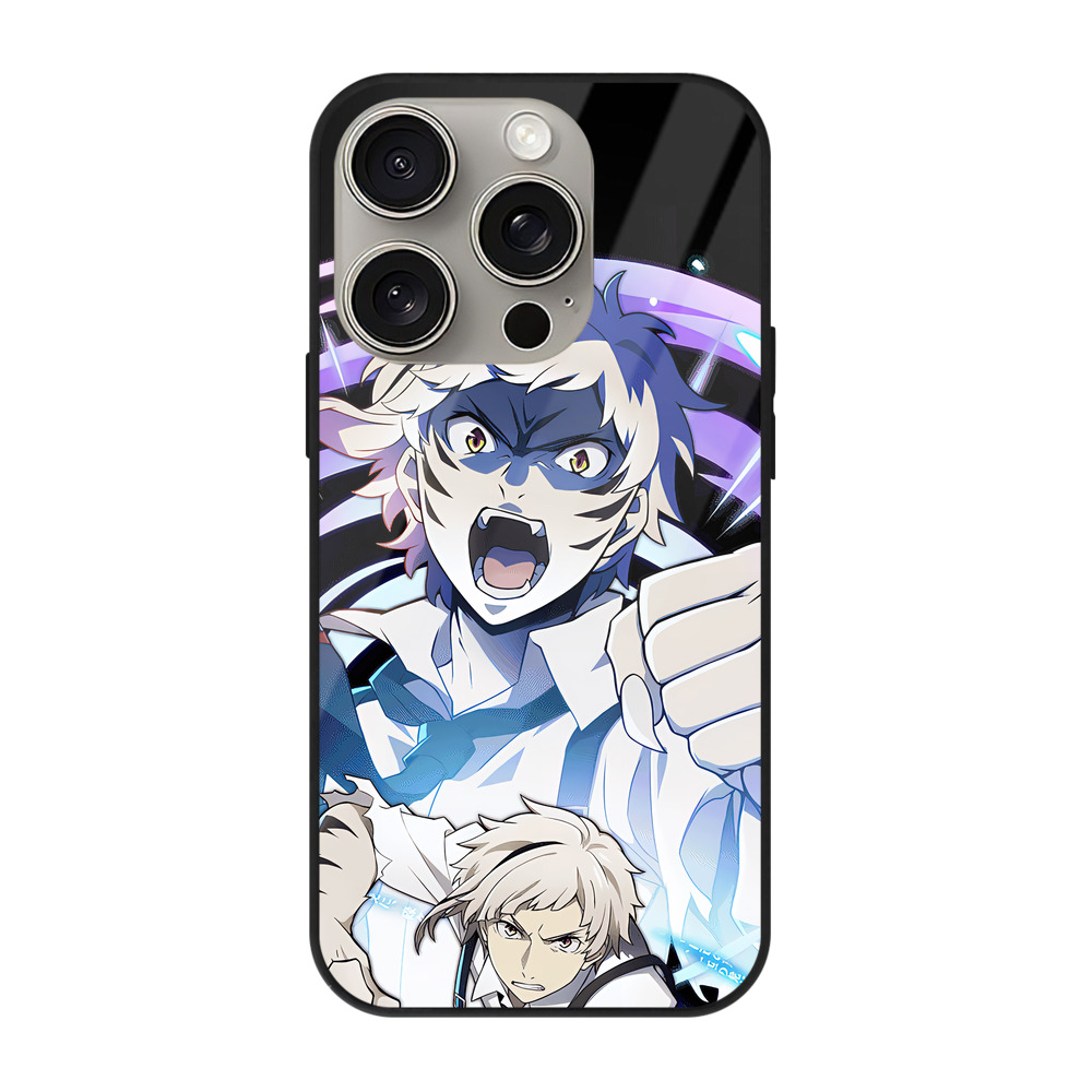 （画像用） 文豪ストレイドッグス Bungo Stray Dogs 【iPhone15Pro対応】スマホケース 耐衝撃＆黄変防止 背面ガラス