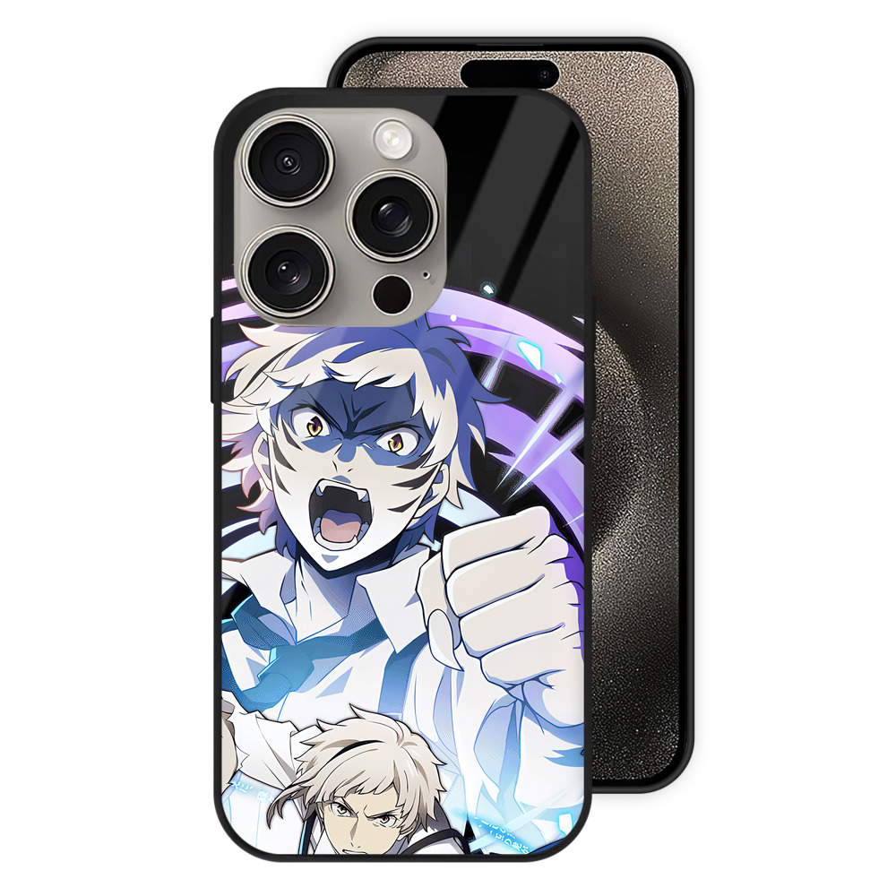 （画像用） 文豪ストレイドッグス Bungo Stray Dogs 【iPhone15Pro対応】スマホケース 耐衝撃＆黄変防止 背面ガラス