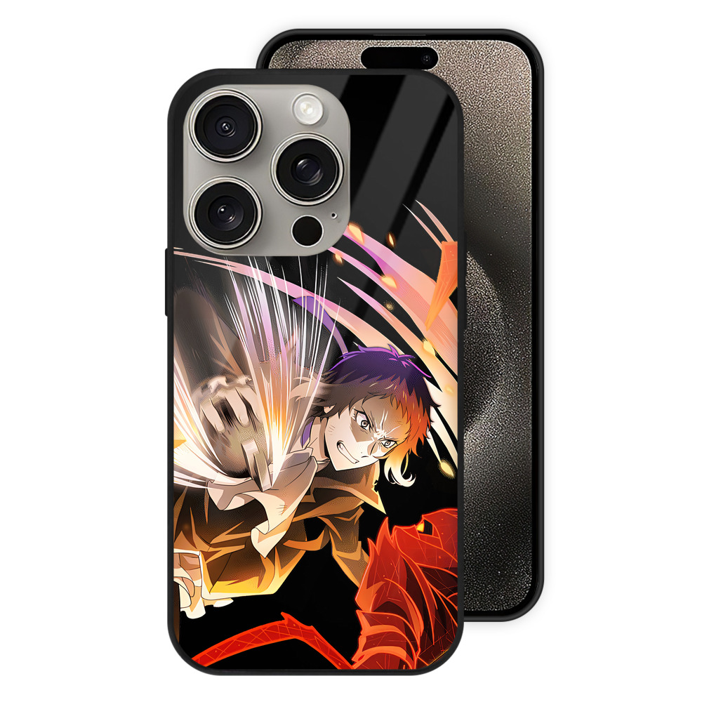 （画像用） 文豪ストレイドッグス Bungo Stray Dogs 【iPhone15Pro対応】スマホケース 耐衝撃＆黄変防止 背面ガラス