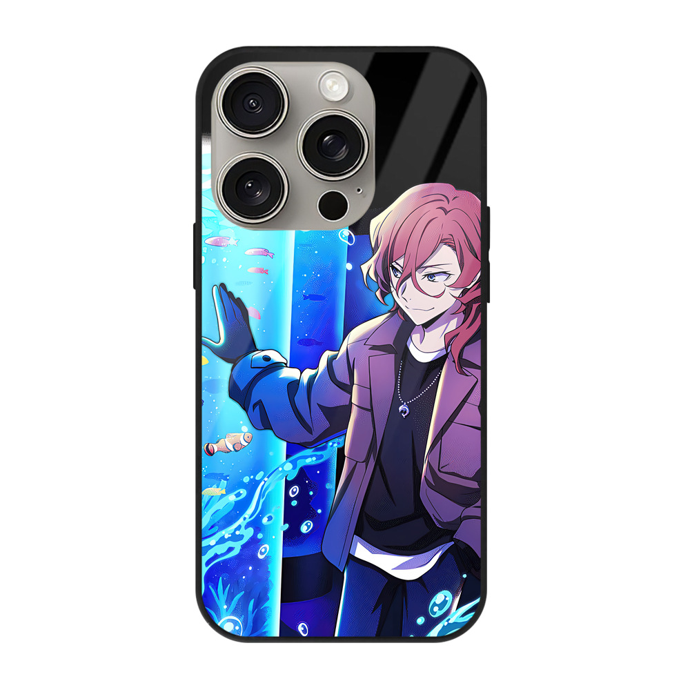 （画像用） 文豪ストレイドッグス Bungo Stray Dogs 【iPhone15Pro対応】スマホケース 耐衝撃＆黄変防止 背面ガラス