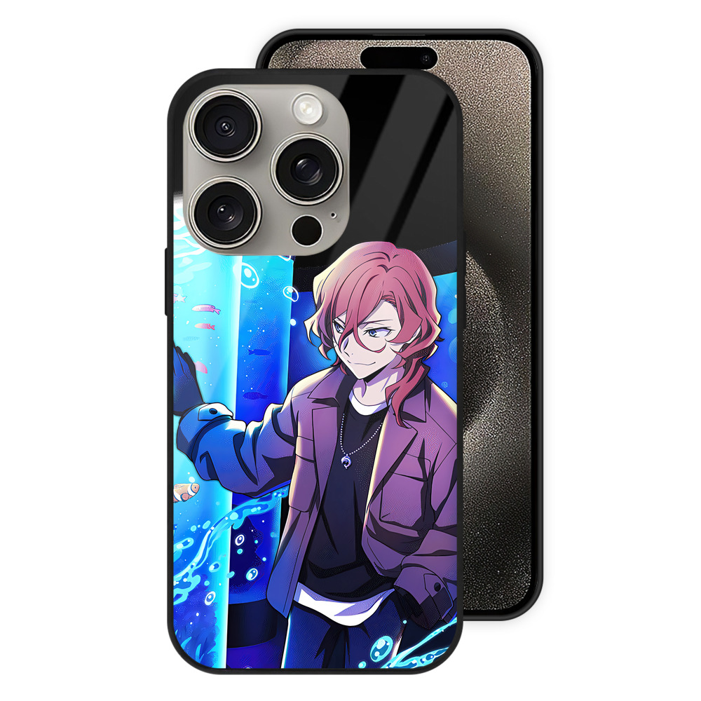 （画像用） 文豪ストレイドッグス Bungo Stray Dogs 【iPhone15Pro対応】スマホケース 耐衝撃＆黄変防止 背面ガラス