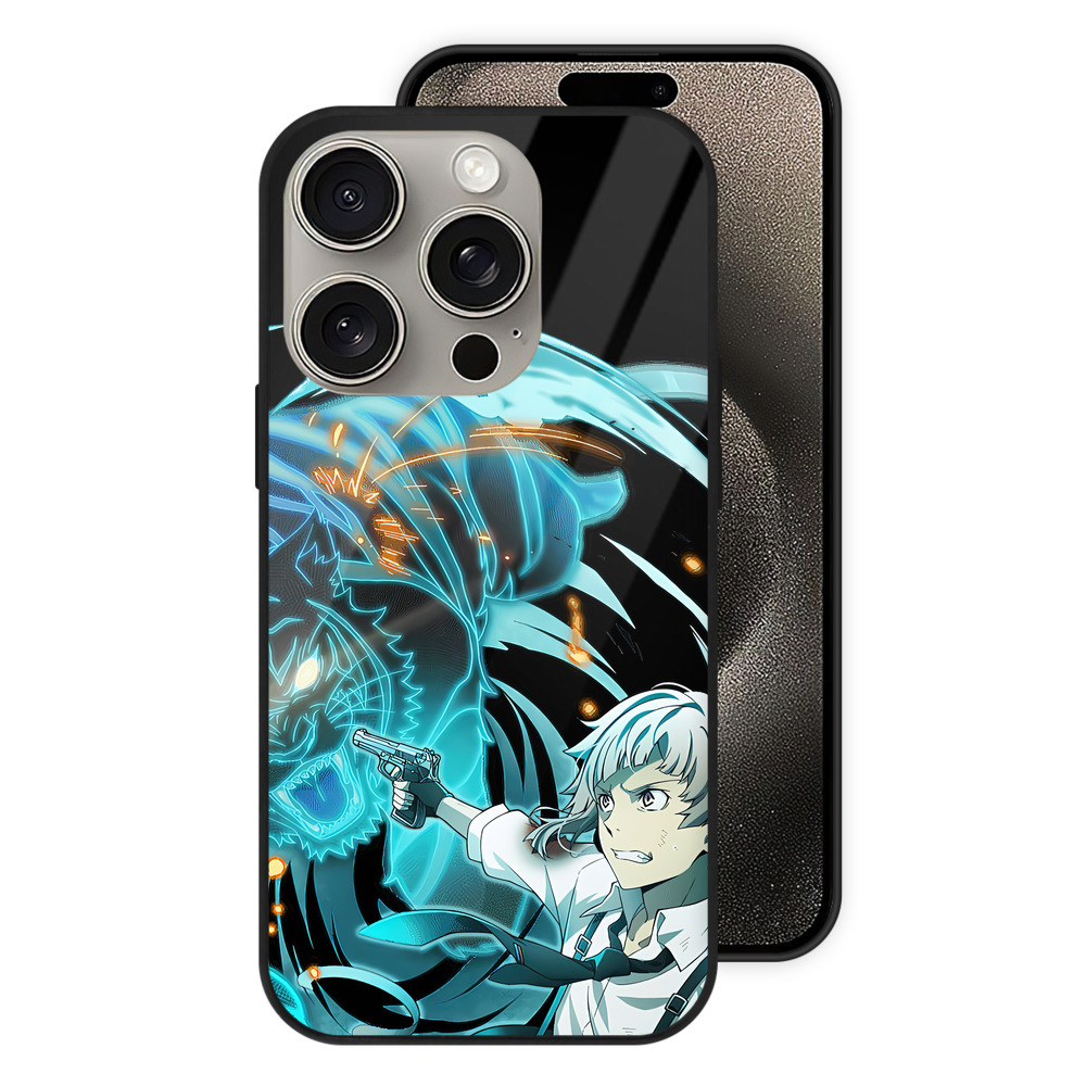 （画像用） 文豪ストレイドッグス Bungo Stray Dogs 【iPhone15Pro対応】スマホケース 耐衝撃＆黄変防止 背面ガラス