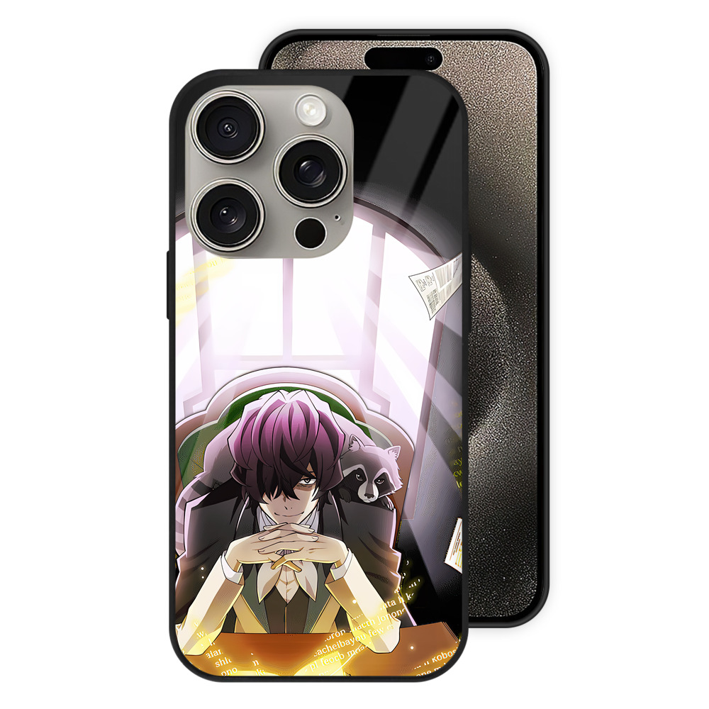 （画像用） 文豪ストレイドッグス Bungo Stray Dogs 【iPhone15Pro対応】スマホケース 耐衝撃＆黄変防止 背面ガラス