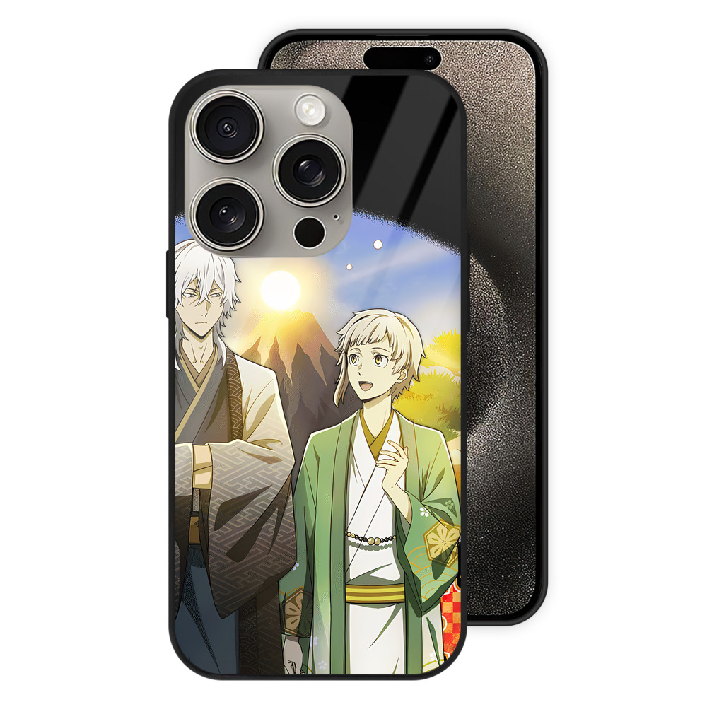 （画像用） 文豪ストレイドッグス Bungo Stray Dogs 【iPhone15Pro対応】スマホケース 耐衝撃＆黄変防止 背面ガラス