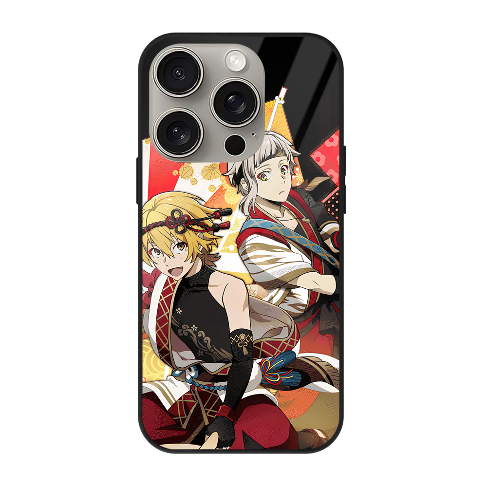 （画像用） 文豪ストレイドッグス Bungo Stray Dogs 【iPhone15Pro対応】スマホケース 耐衝撃＆黄変防止 背面ガラス