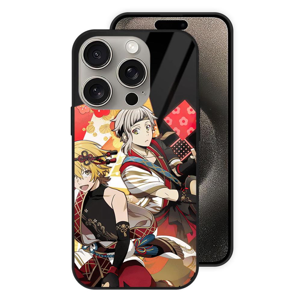 （画像用） 文豪ストレイドッグス Bungo Stray Dogs 【iPhone15Pro対応】スマホケース 耐衝撃＆黄変防止 背面ガラス