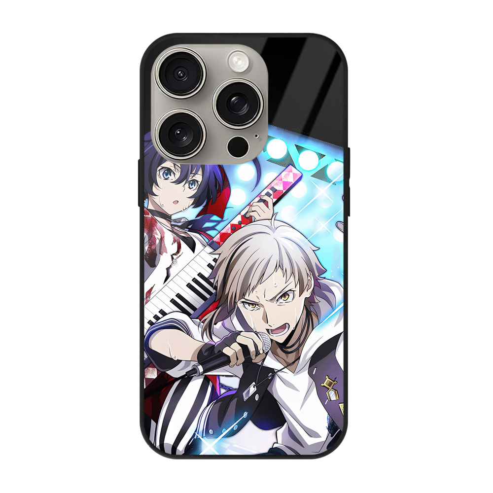 （画像用） 文豪ストレイドッグス Bungo Stray Dogs 【iPhone15Pro対応】スマホケース 耐衝撃＆黄変防止 背面ガラス