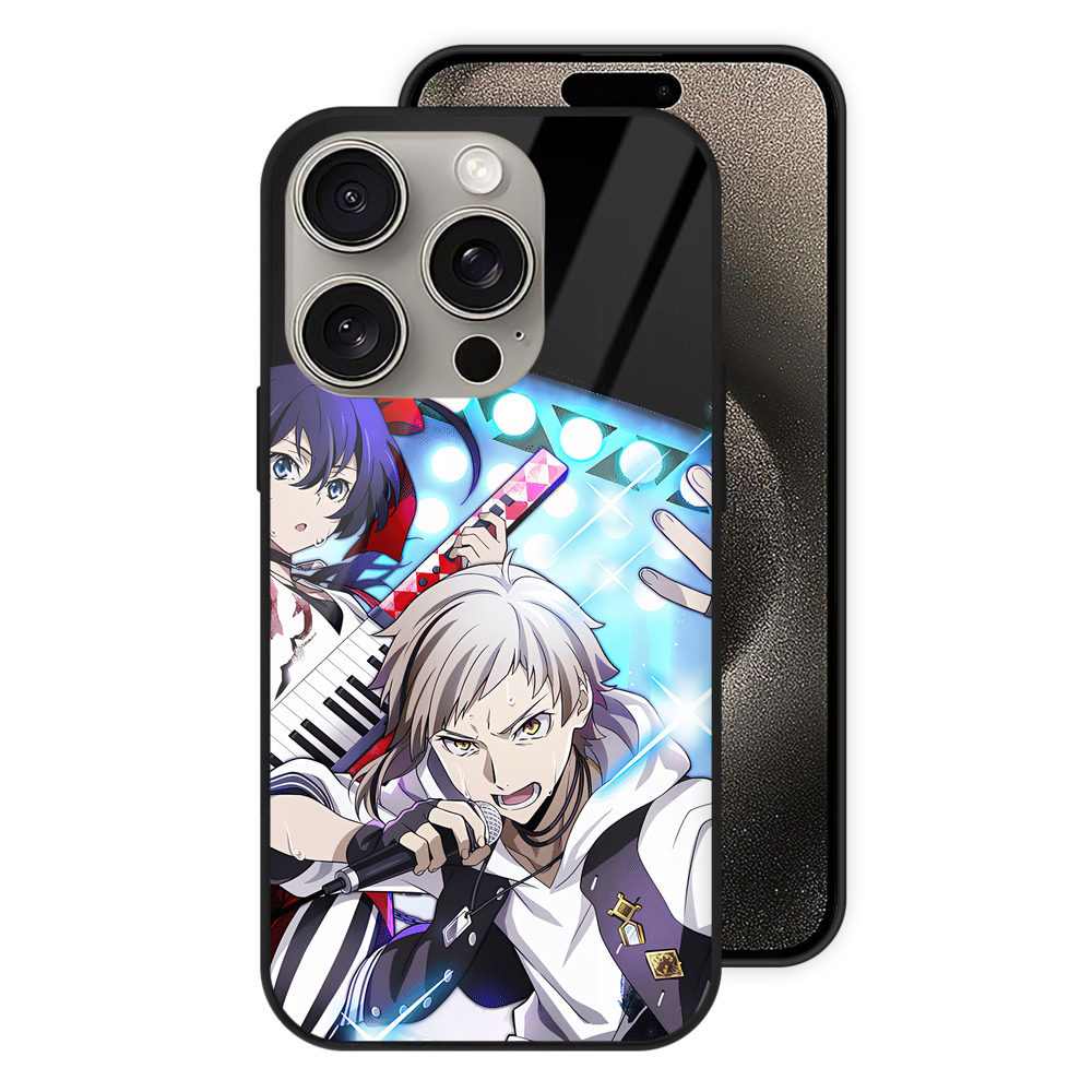 （画像用） 文豪ストレイドッグス Bungo Stray Dogs 【iPhone15Pro対応】スマホケース 耐衝撃＆黄変防止 背面ガラス