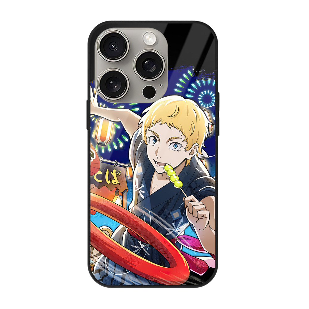（画像用） 文豪ストレイドッグス Bungo Stray Dogs 【iPhone15Pro対応】スマホケース 耐衝撃＆黄変防止 背面ガラス