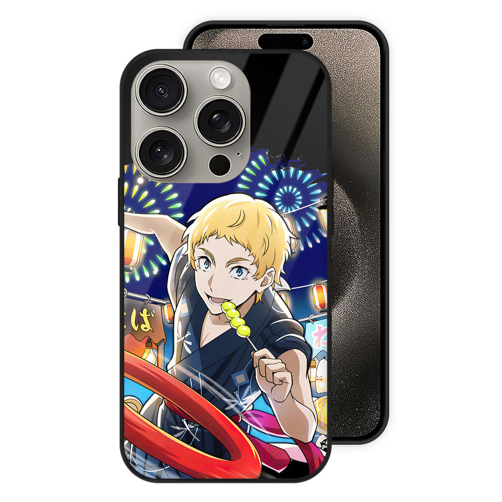 （画像用） 文豪ストレイドッグス Bungo Stray Dogs 【iPhone15Pro対応】スマホケース 耐衝撃＆黄変防止 背面ガラス