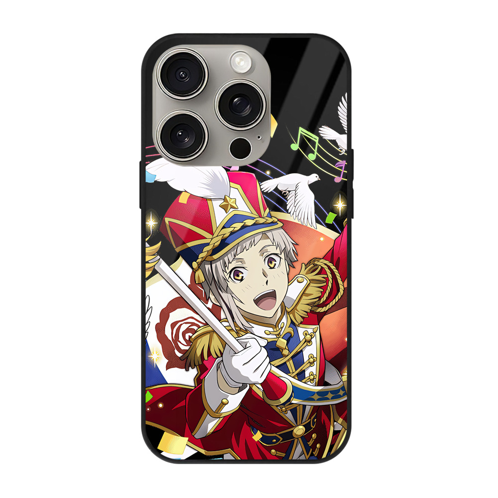 （画像用） 文豪ストレイドッグス Bungo Stray Dogs 【iPhone15Pro対応】スマホケース 耐衝撃＆黄変防止 背面ガラス
