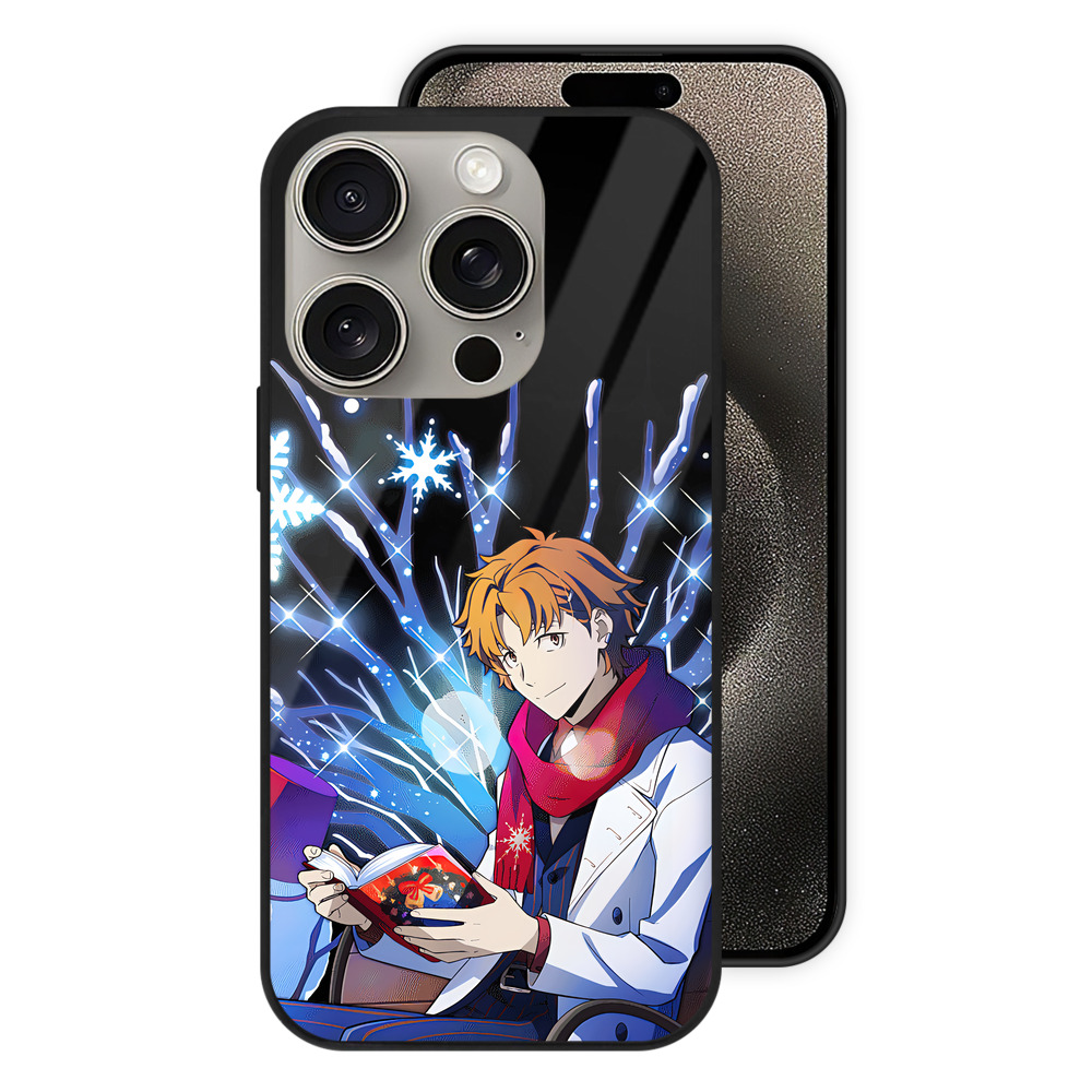 （画像用） 文豪ストレイドッグス Bungo Stray Dogs 【iPhone15Pro対応】スマホケース 耐衝撃＆黄変防止 背面ガラス