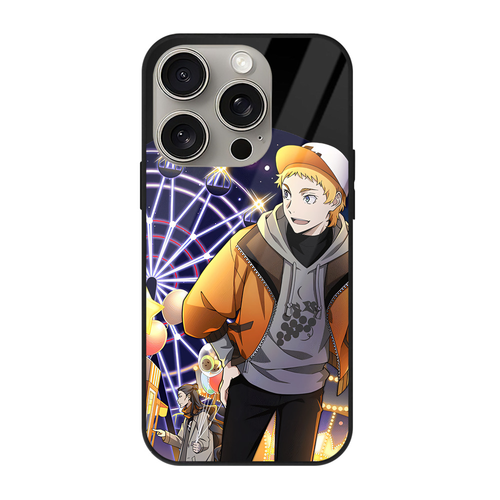 （画像用） 文豪ストレイドッグス Bungo Stray Dogs 【iPhone15Pro対応】スマホケース 耐衝撃＆黄変防止 背面ガラス