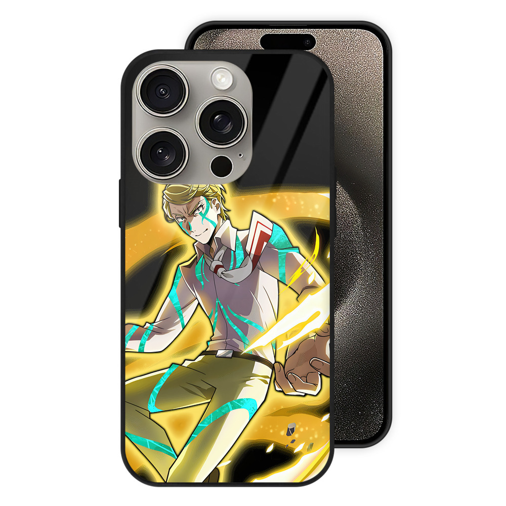 （画像用） 文豪ストレイドッグス Bungo Stray Dogs 【iPhone15Pro対応】スマホケース 耐衝撃＆黄変防止 背面ガラス