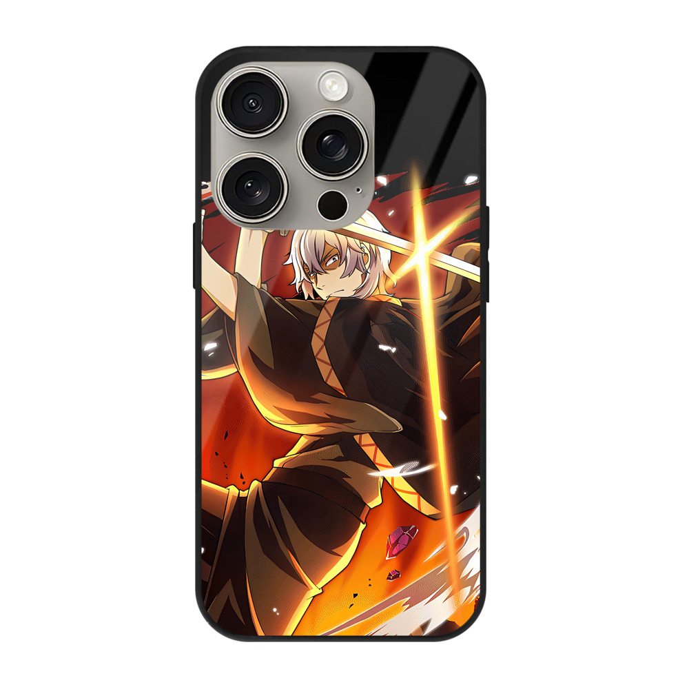 （画像用） 文豪ストレイドッグス Bungo Stray Dogs 【iPhone15Pro対応】スマホケース 耐衝撃＆黄変防止 背面ガラス