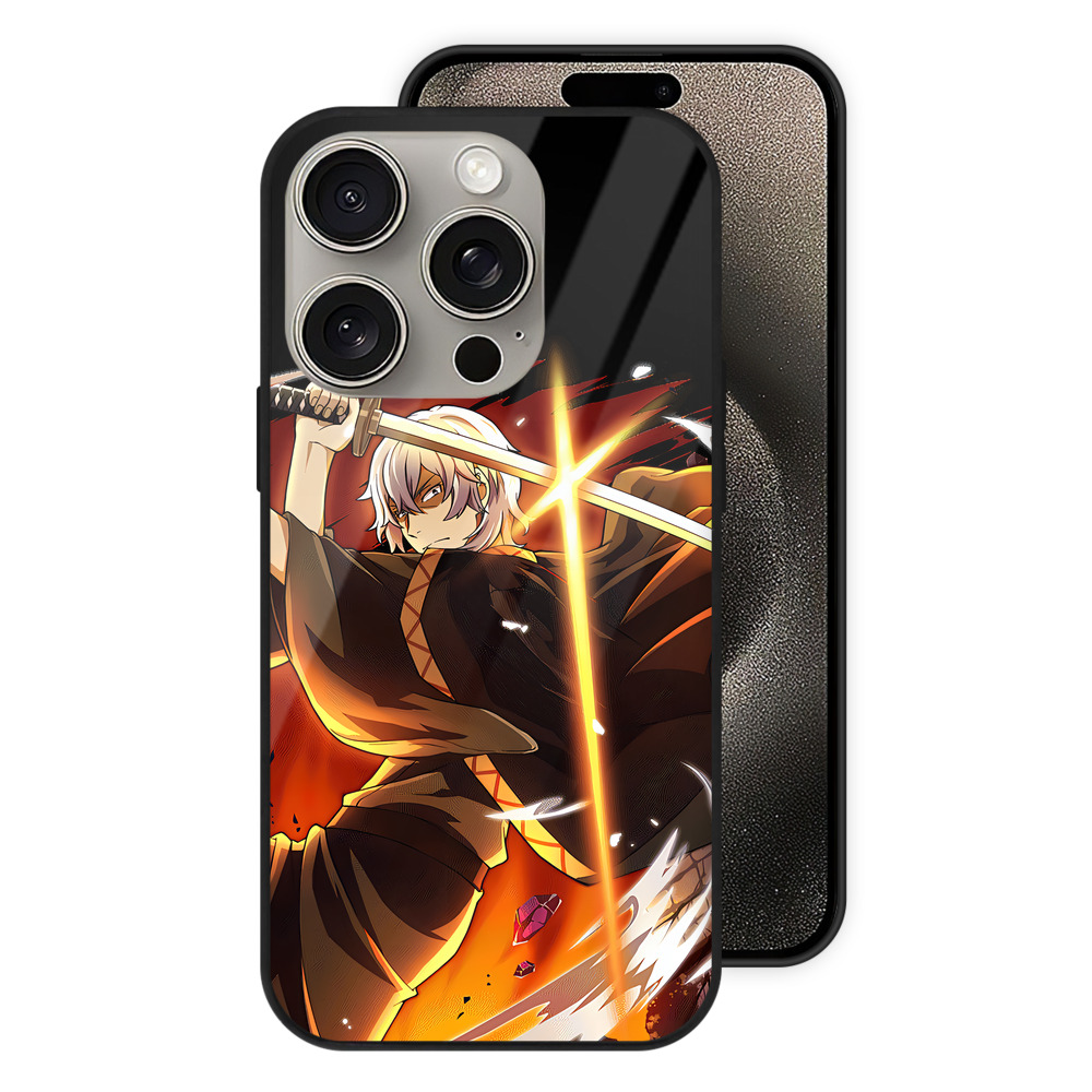（画像用） 文豪ストレイドッグス Bungo Stray Dogs 【iPhone15Pro対応】スマホケース 耐衝撃＆黄変防止 背面ガラス